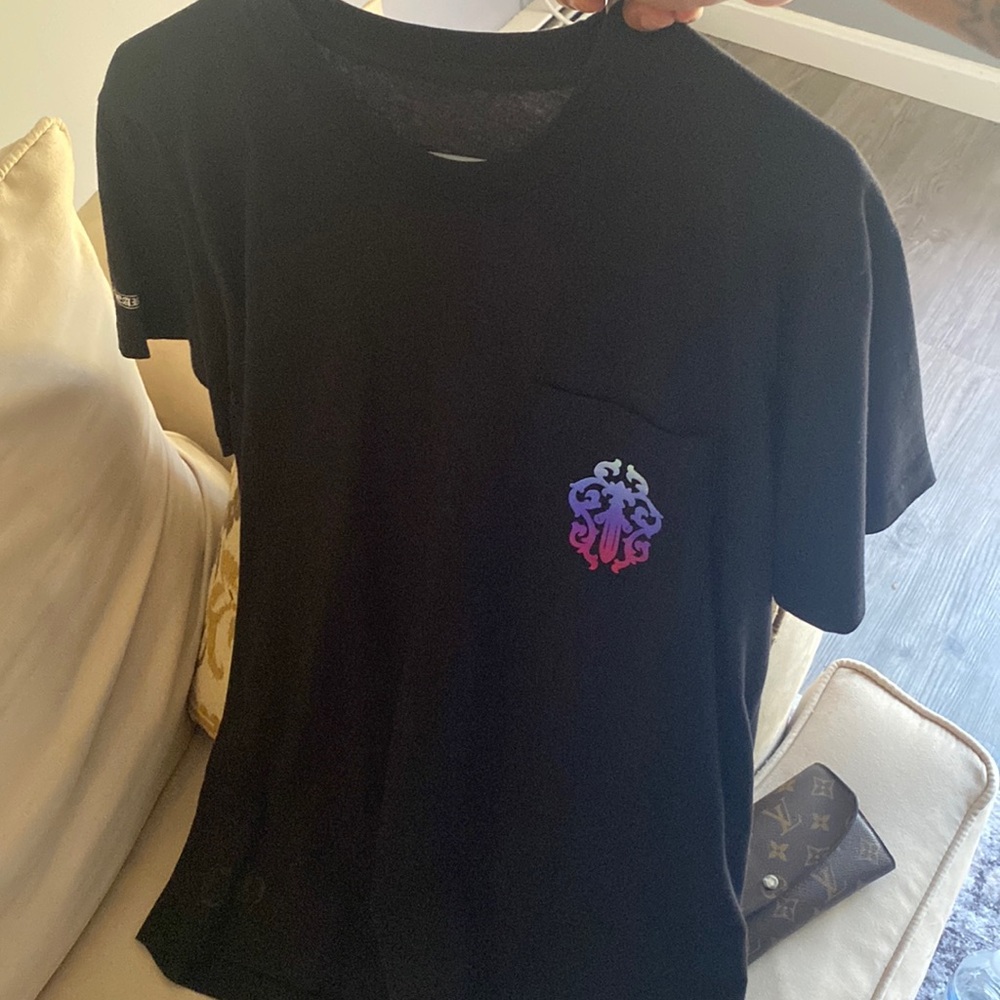 RARE Mens Size M Chrome Heart T Shirt Black/red/purple
